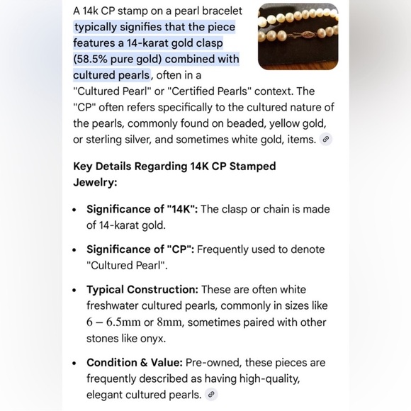 High Quality Vintage Cultured Pearl 14K CP
Bracelet 14K Gold Clasp Hand Knotted - Picture 8 of 8